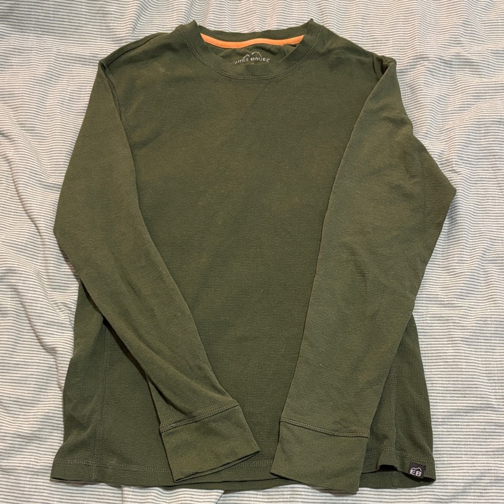 Eddie Bauer Green Thermal Long Sleeve